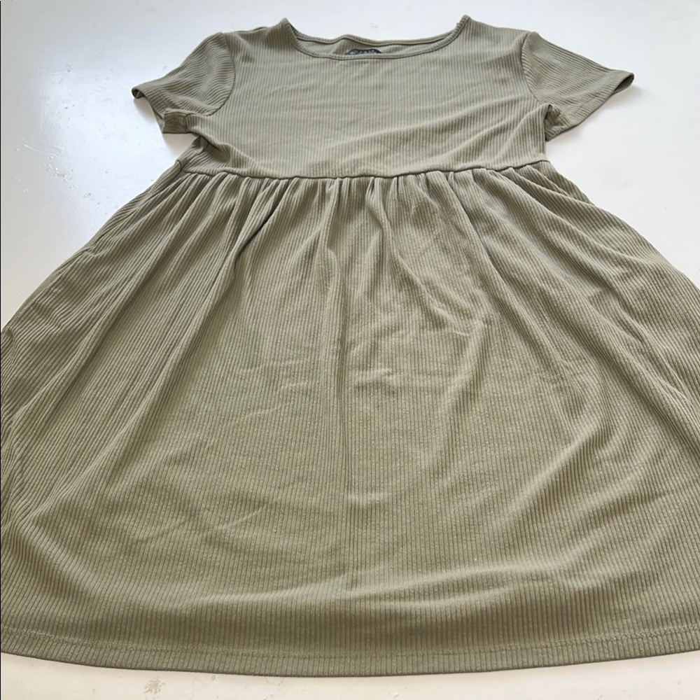 Wild Fable XS Short Sleeve Green Babydoll Style Dress
